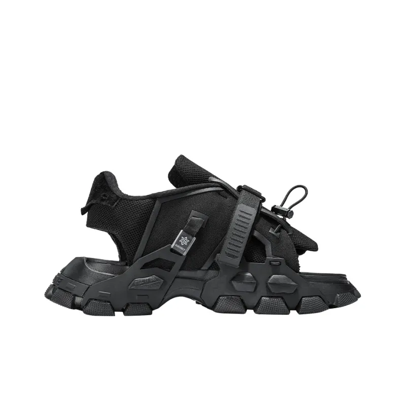 NORVINCY Luxury Streetwear Black Warrior Beach Sandals Unisex-1