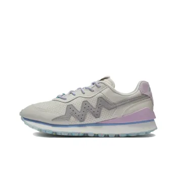 LiNing Wade 001 Marshmallow Series Anti Slip Wear Resistant Lightweight Coverage Low Top Casual Shoes White Gray