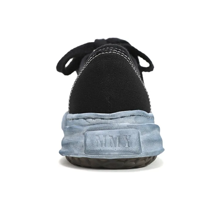 MIHARA YASUHIRO Baker OG Sole Over Dyed Canvas Low Black-3