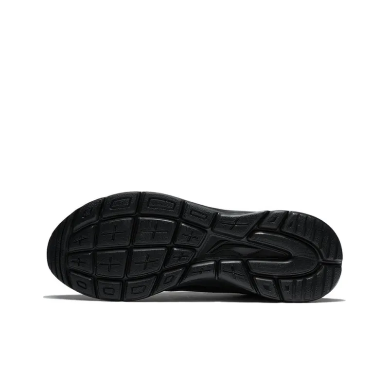 LiNing Liuyun Shock Absorbers With Slip Resistant And Abrasion Resistant Properties Low Top Casual Shoes Men's Black-6