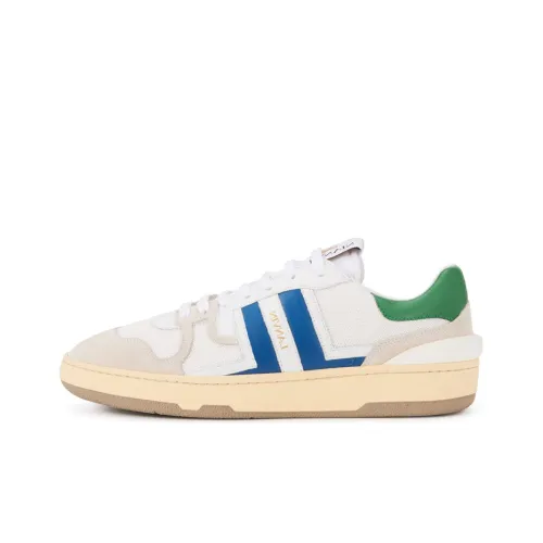 Lanvin Clay Skateboard Shoes Women's Low-Top White/Green