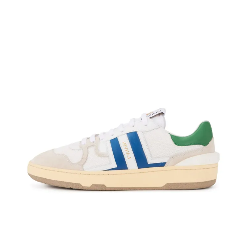 Lanvin Leather Clay Low Top Stylish Skateboarding Shoes Women's White-0