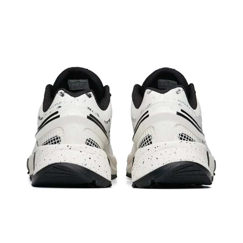 Anta Running Collection Height Increasing Low-Top Running Shoes Men's Black White-3