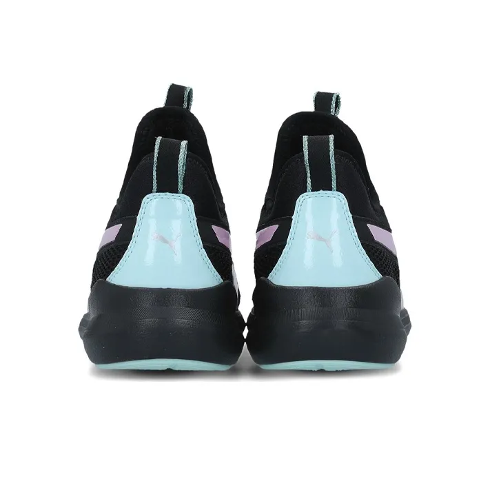 Trailblazer x PUMA Rebel Cushioning Wear-Resistant Mid-Top Running Shoes Women's Black Pink-3