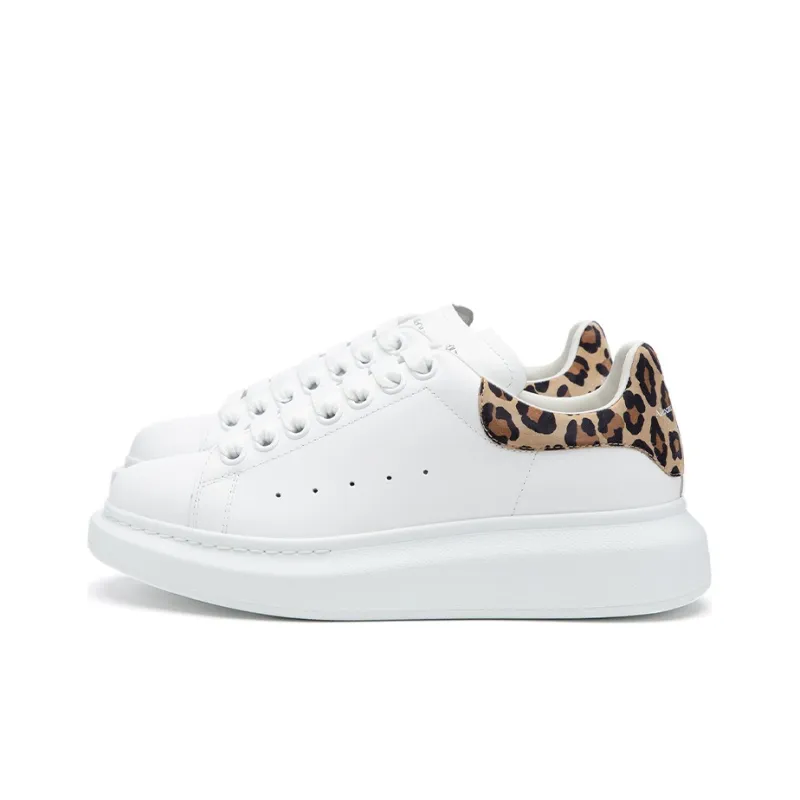 Alexander McQueen Oversized Sneaker 'White Leopard Suede' Women's-1