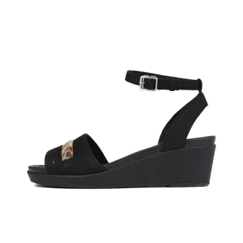Crocs Metallic Coffee Sandals 'Gold Black' Women's