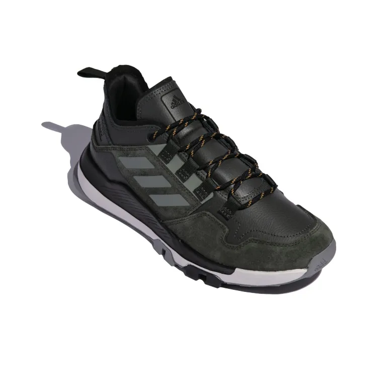 Terrex Hikster Adidas Leather Low 'Black Green'-3