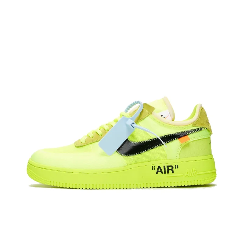 nike air force low off white volt
