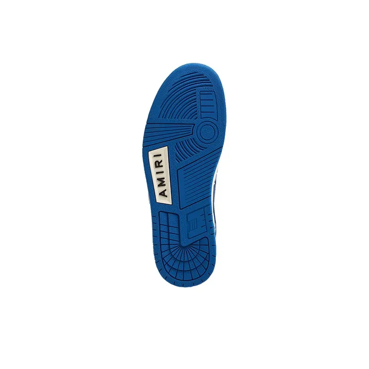 AMIRI Skel Top Hi Bone Shoes Stylish Skateboarding Shoes Men's White Blue-5