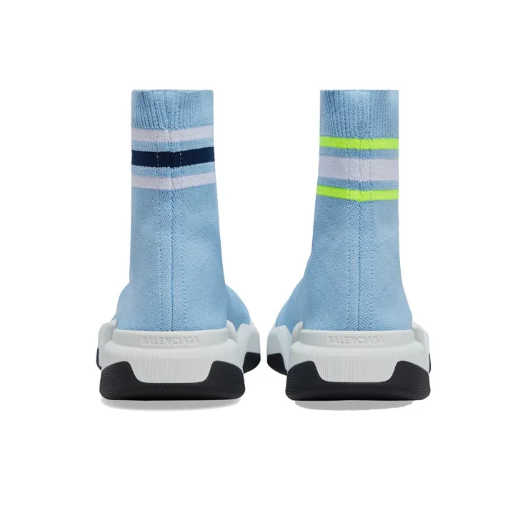 Balenciaga Speed 2.0 Striped Light Blue Women's-3