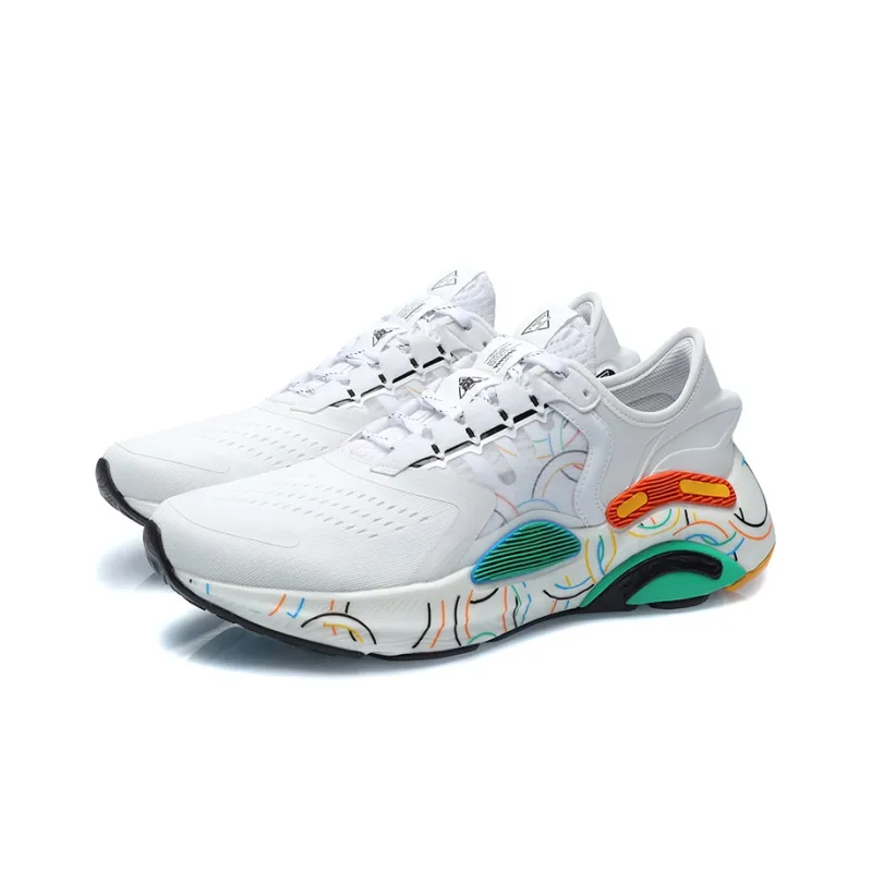 LiNing Arashi Plus Cushioning Anti-Slip And Wear-Resistant Low-Top Running Shoes Unisex White Red Green-2