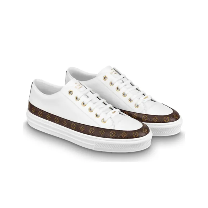 LOUIS VUITTON Stellar Sneakers 'White With Monogram Deco' Women's-2