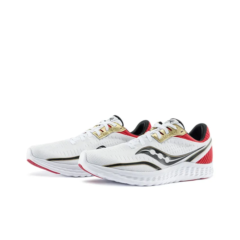 Saucony Kinvara 11 Running Shoes Men Low-Top White/Red-2