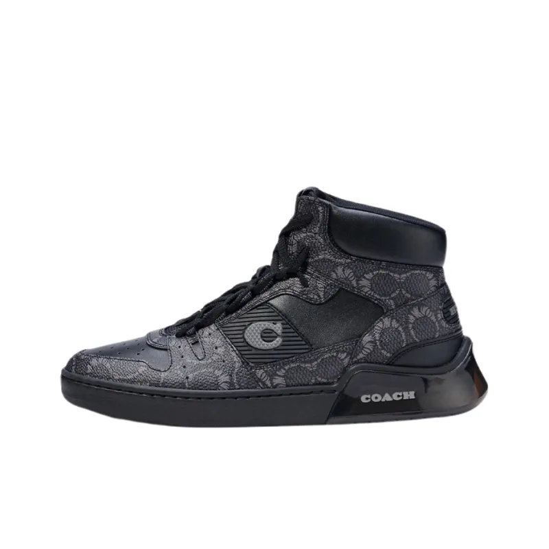MICHAEL B. JORDAN x COACH CitySole High Top Stylish Skateboarding Shoes Men's Black-0