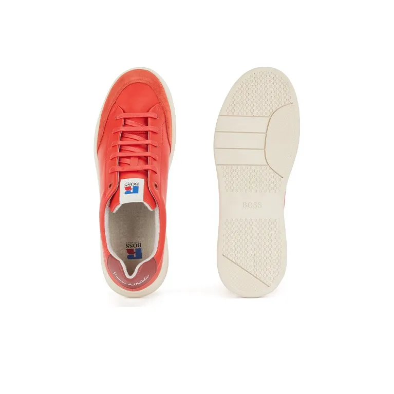 HUGO BOSS Skateboard Shoes Men Low-Top Orange-4