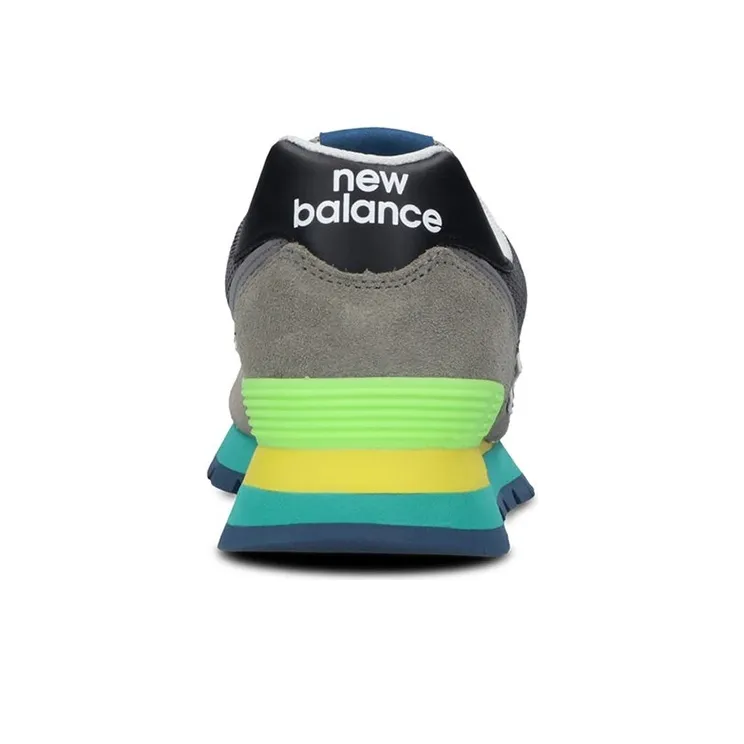 New Balance 574 Rugged Grey Yellow Emerald-2