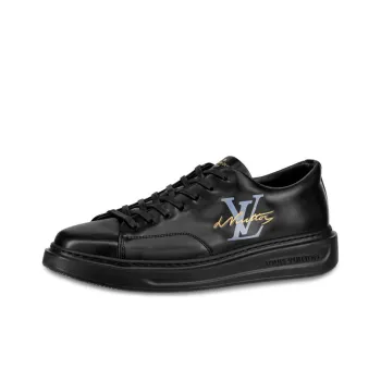LOUIS VUITTON Beverly Hills Skateboard Shoes Men Low Top Black