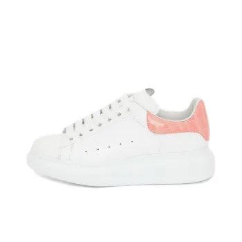 Alexander McQueen Oversized Patent Pink Embossed Croco Women's
