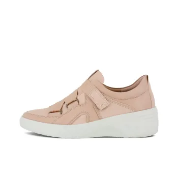 Ecco Soft 7 Wedge Stylish Skateboarding Shoes Women's Light Pink