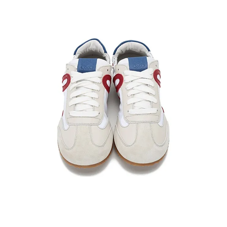LOEWE Ballet Runner Slip Resistant Low Top Running Shoes Women's White Blue Tail-3