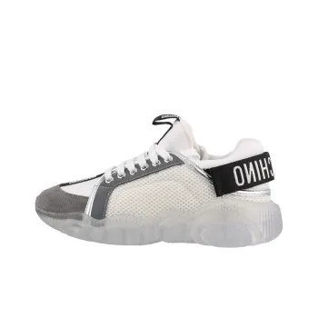 MOSCHINO Teddy Cushioning, Slip Resistant, Abrasion Resistant, Lightweight Low Top Sports Casual Shoes Women's Gray