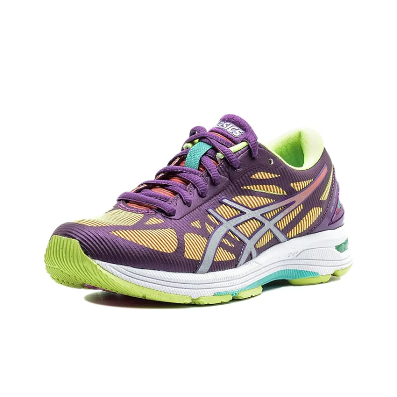 Asics Gel-DS Trainer Running Shoes Women's Low-Top Grape Purple/Yellow-2