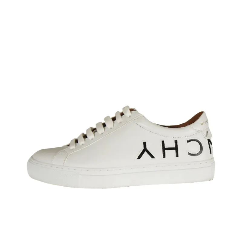 GIVENCHY Rubber Sole Logo Low Top Stylish Skateboarding Shoes Women's White Black-0