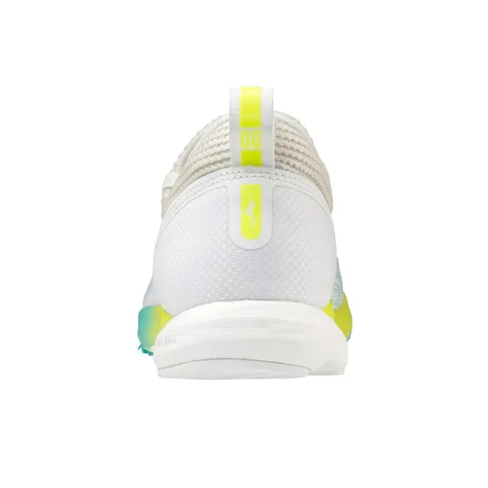 Mizuno Wave Duel 2 Breathable Anti-Slip And Wear-Resistant Low-Top Running Shoes Women's White Blue Yellow-3