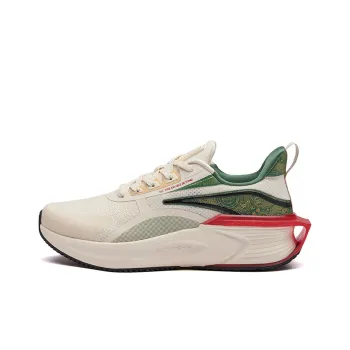 361° Galloping ENRG X Technology Cushioned Slip Resistant Abrasion Resistant Low Top Running Shoes White Green Red