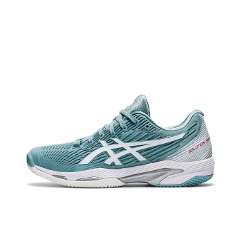 Asics Solution Speed FF 2 Clay Wear Resistant Low Top Running Shoes Women's Blue White