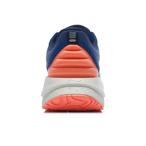 LiNing YueYing Cushioning, Slip Resistant, And Abrasion Resistant Low Top Running Shoes Blue White Orange-3