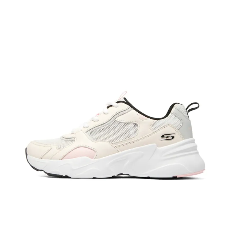 Skechers Macaron Cushioning Anti Slip And Wear Resistant Low Top Casual Shoes Women's Natural Pink-0