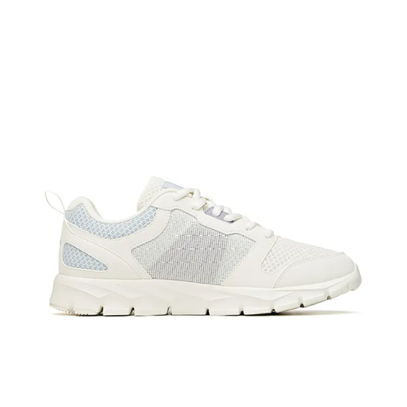 Anta Running Collection Breathable Lightweight Wear-Resistant Slip-Resistant Low-Top Running Shoes Women's White Blue-1