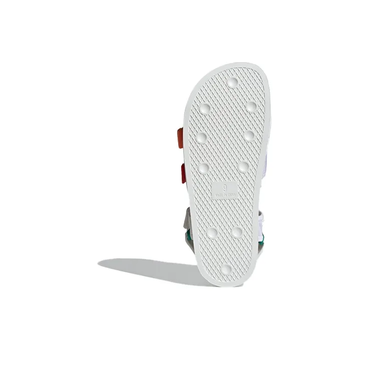 Adidas Originals Adilette Sandal 4.0 'White Scarlet True Orange'-5
