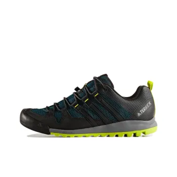 Adidas Terrex Solo Slip-Resistant Low-Top Hiking Shoes Men's Green Black