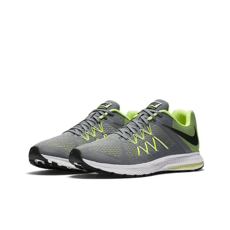 Nike Zoom Winflo 3 Running Shoes Men Low-Top Gray/Yellow-1