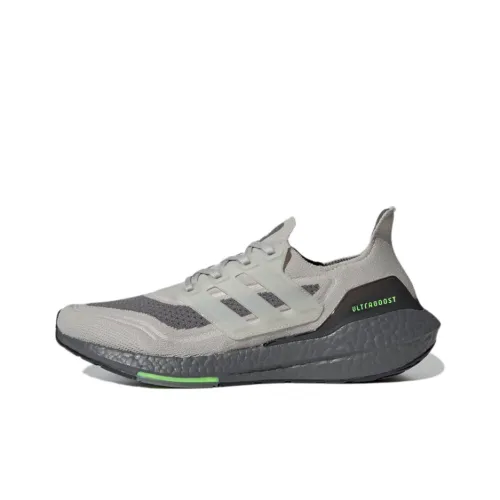 Adidas Ultra Boost 21 Metal Grey Signal Green