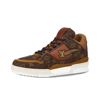 LOUIS VUITTON Trainer Ankle Sneakers 'Brown Monogram'