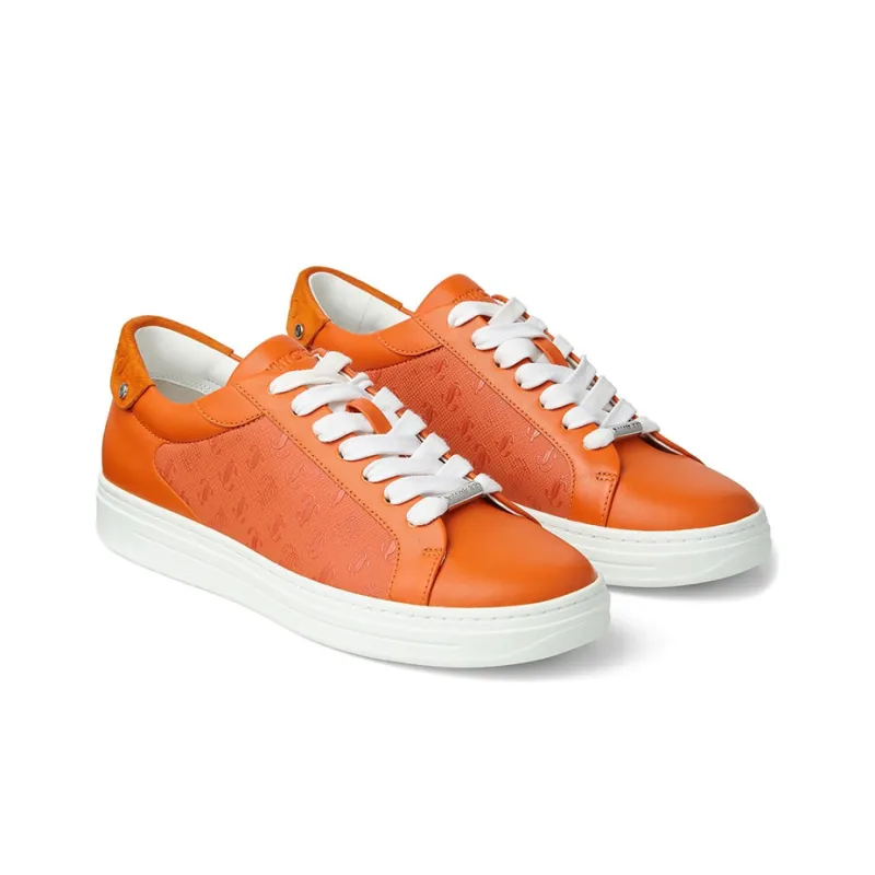 Jimmy Choo Rome Skateboard Shoes Women's Amber Orange-3