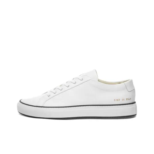 COMMON PROJECTS Canvas Shoes Men Low-Top White/Black