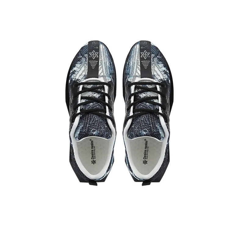 NORVINCY Breathable Low Top Running Shoes Unisex Ink Blue-2