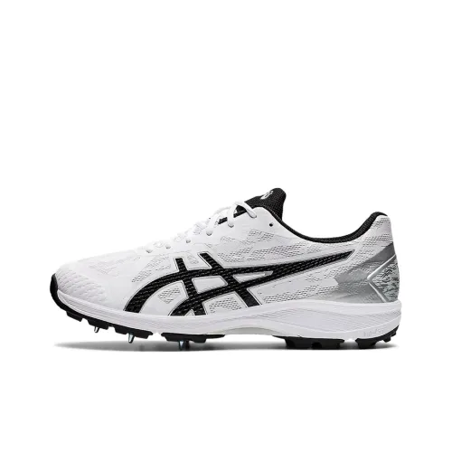 Asics Strike Rate Ff Wear-Resistant Low-Top Running Shoes Men's White Black