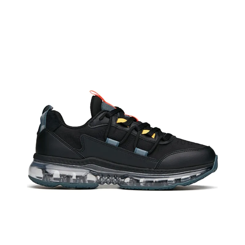 Anta Cushioning Lightweight Wear-Resistant Slip-Resistant Low-Top Running Shoes Men's Black-1