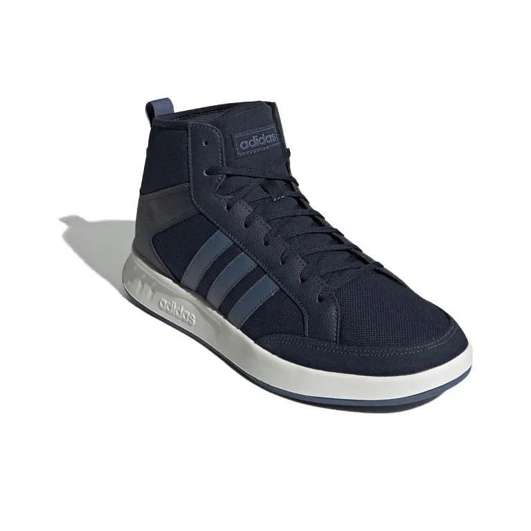 Adidas Neo Court80s Mid Blue/White-2