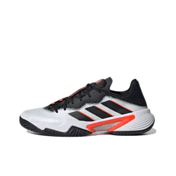 Adidas Barricade White Black Solar Red