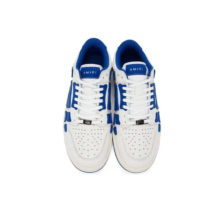 AMIRI Skel Top Low White Blue-3