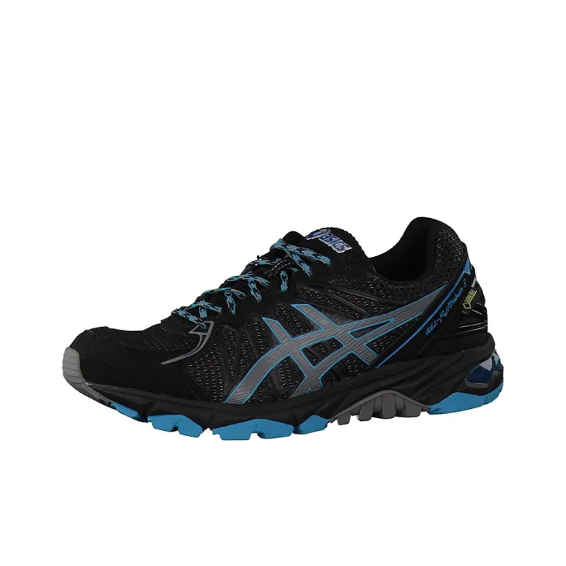 Asics GEL-FujiTrabuco 7 Low-Top Running Shoes Women's Black Blue-2