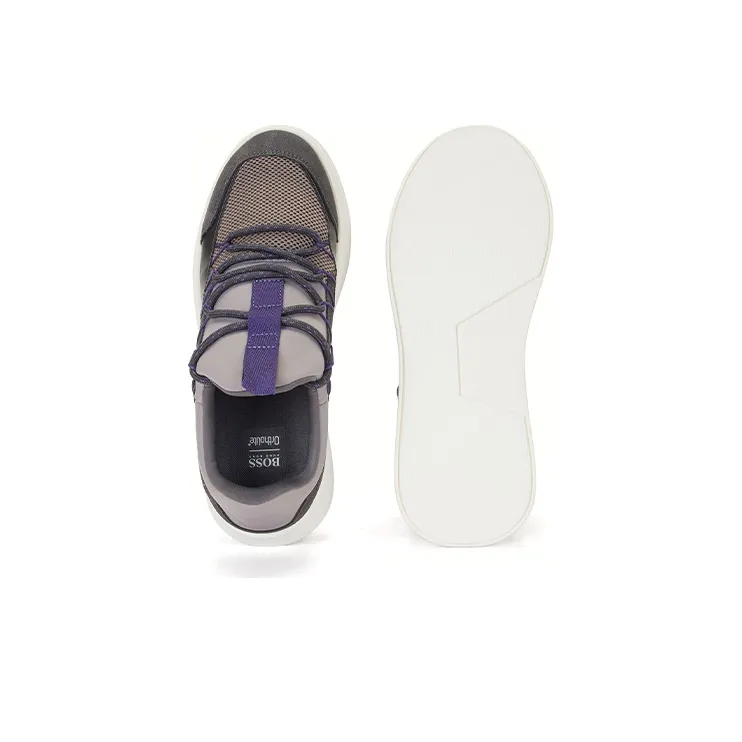HUGO BOSS Shock Absorbers Low Top Sports Casual Shoes Men's Gray Purple-4