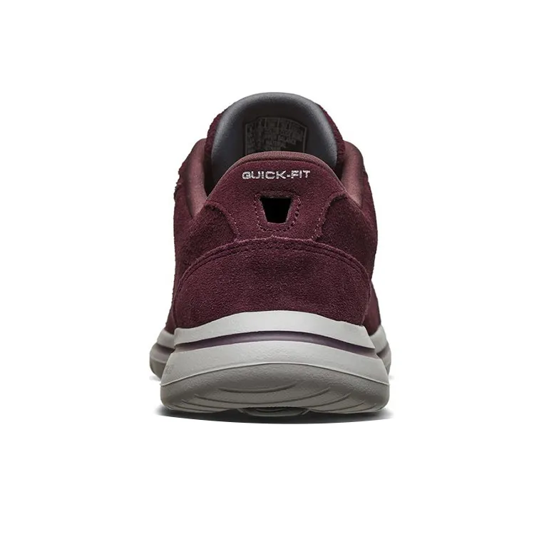 Skechers Go Walk 5 Cushioned Slip Resistant Abrasion Resistant Low Top Casual Shoes Women's Burgundy-3