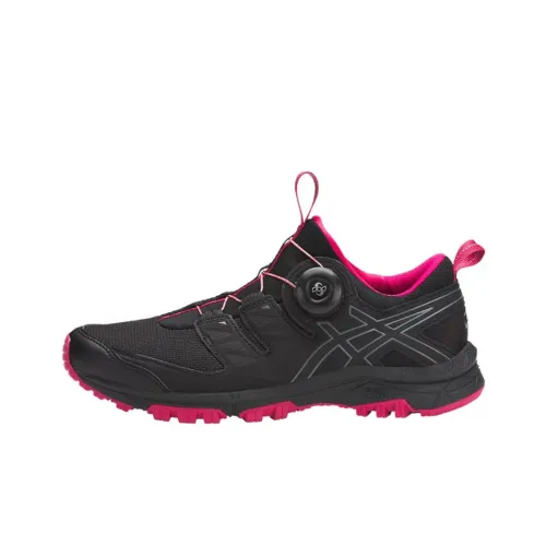 Asics GEL-FujiTrabuco 7 Running Shoes Women's Low-Top Carbon Black/Pink